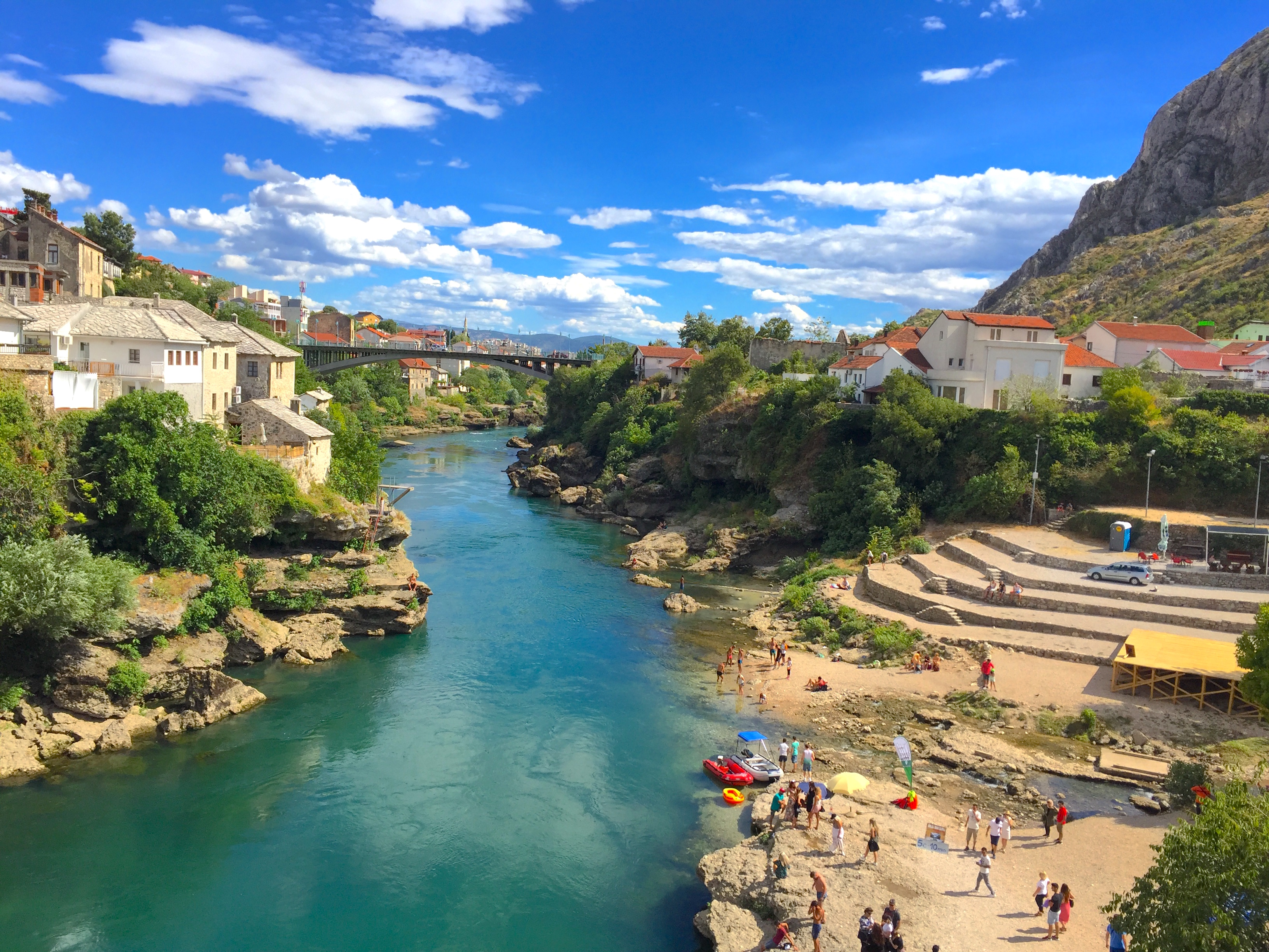 view from Mostar bridge